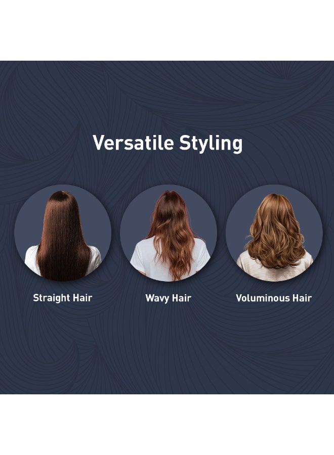 Ikonic 3-in-1 Express Styler, Blue & Copper , 1200W Hot Air Brush & Volumizer Blow Dryer for Women, Ceramic Titanium Tourmaline Coating, Innovative Airflow Vents, Mixed Styling Bristles,All Hair Type - Image 5